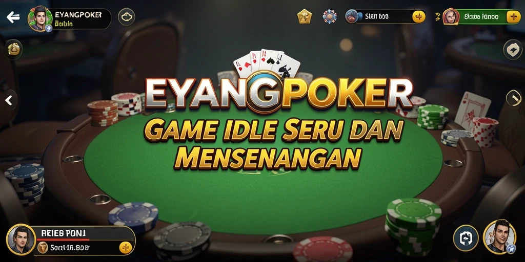 Screenshot gameplay EYANGPOKER menunjukkan suasana bermain yang menyenangkan.