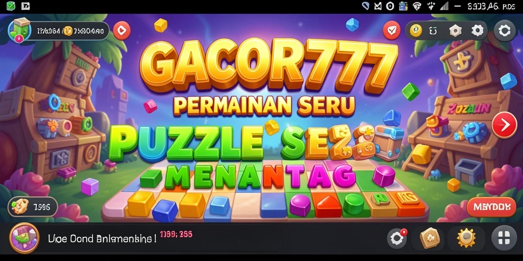 Screenshot gameplay GACOR777 menunjukkan tantangan Puzzle yang menawan.