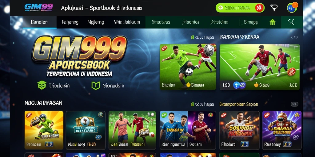 Tampilan gameplay yang menarik dan informatif untuk taruhan olahraga.