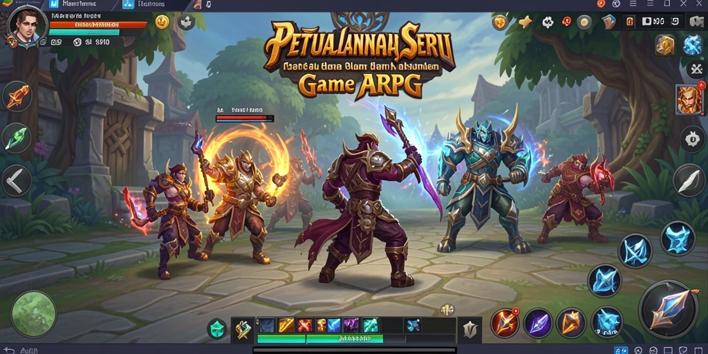 Tangkapan layar gameplay <strong>HARAPJP</strong> yang menunjukkan aksi pertarungan seru dalam dunia ARPG.