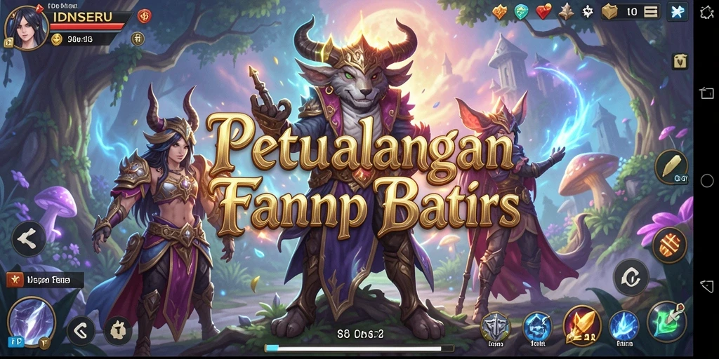 Screenshot gameplay IDNSERU yang menampilkan petualangan RPG yang epik.