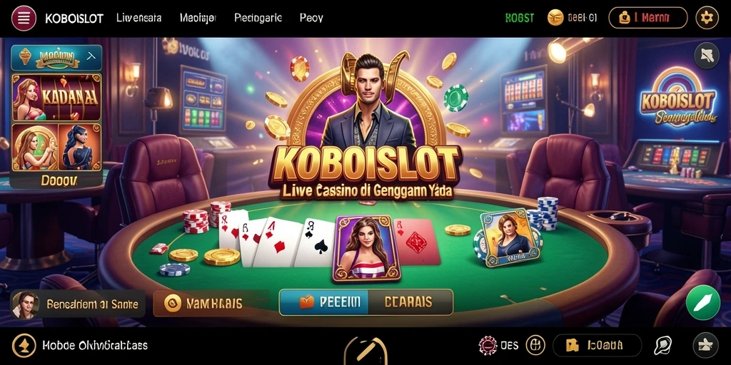 Gameplay menarik di KOBOISLOT dengan dealer langsung yang profesional.