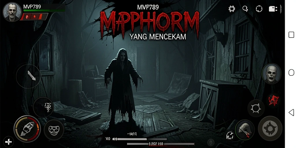 Screenshot menunjukkan gameplay penuh ketegangan dalam MVP789.