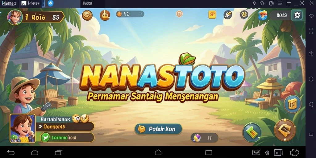 Tampilan menarik dari gameplay NANASTOTO yang penuh warna.