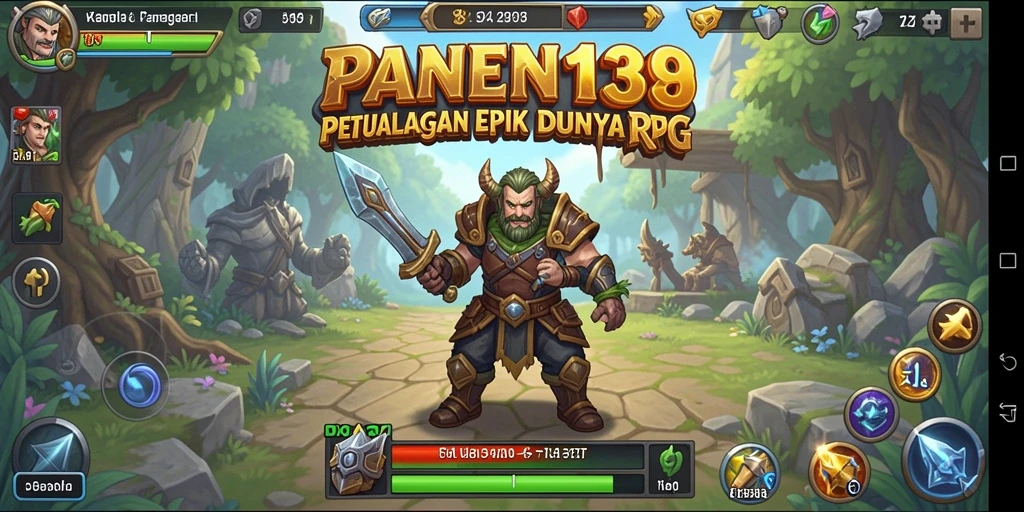 Tampilan gameplay menarik dari PANEN138 dalam dunia RPG.