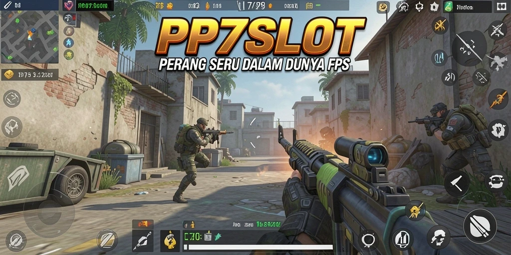 Tampilan seru gameplay PP7SLOT dengan aksi tembak-menembak.