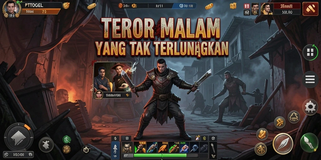 Tampilan gameplay PTTOGEL yang menegangkan dan menyeramkan.