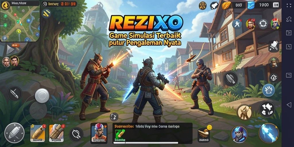 Screenshot utama REZIXO menampilkan gameplay yang menarik dan menantang.