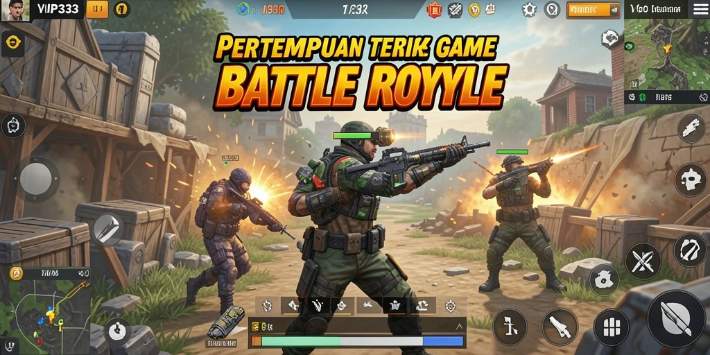 Tangkap momen seru gameplay Battle Royale di VIP333.
