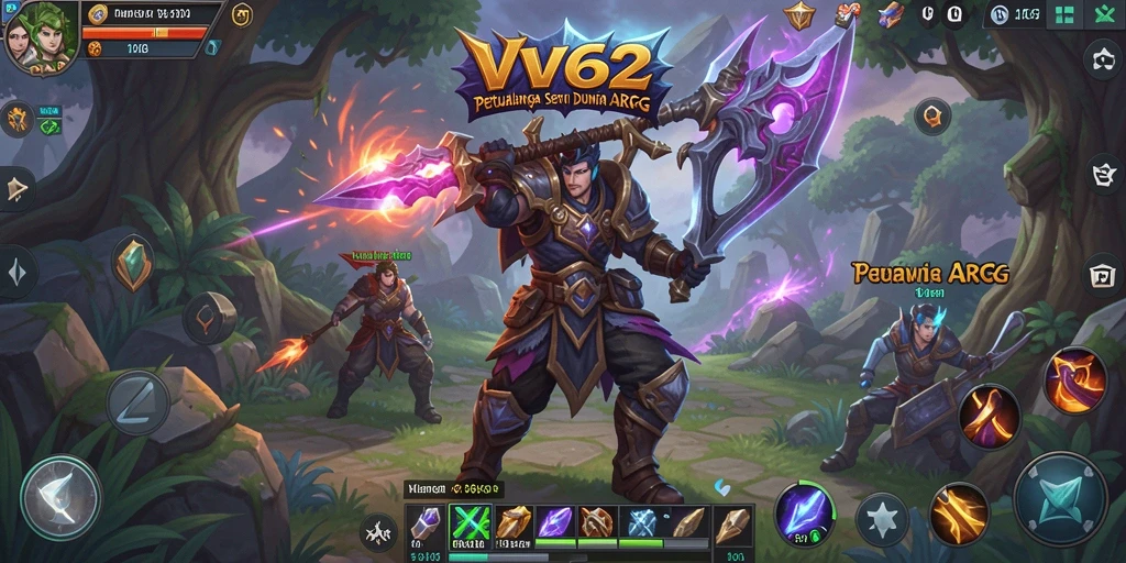 Menampilkan aksi seru dari gameplay ARPG yang mendebarkan.